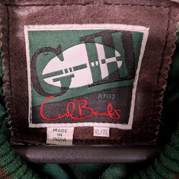 New York Jets Vintage Wool Blend Jacket with Real Leather Sleeves - Picture 9 of 9